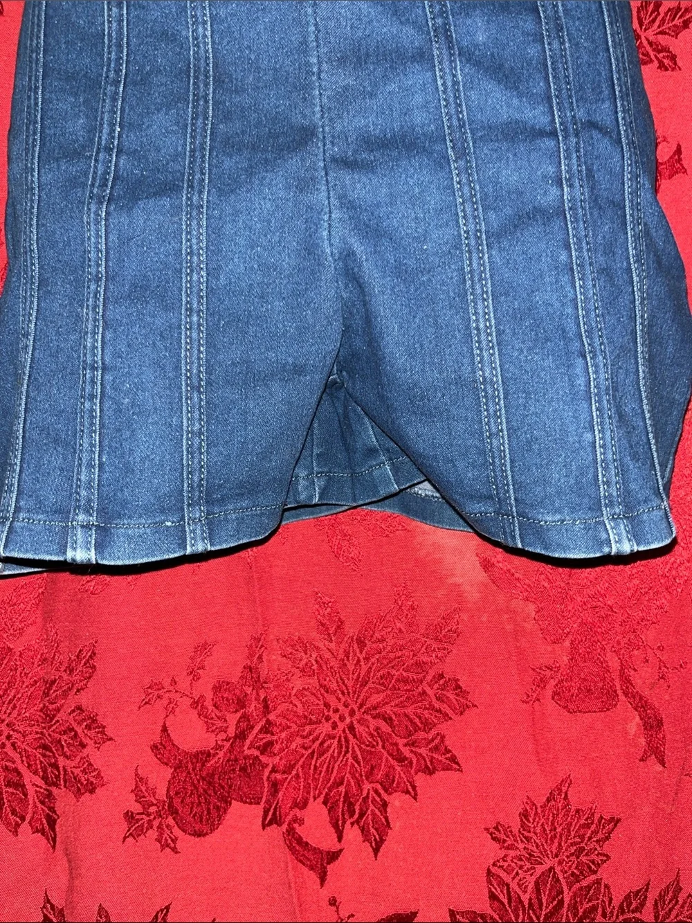 Denim Look Blue Shorts
